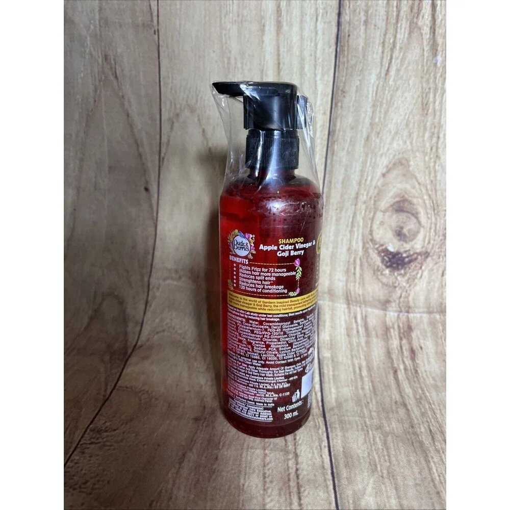 Buds & Berries Apple Cider Vinegar & Goji Berry Anti-Frizz Shampoo 300ml